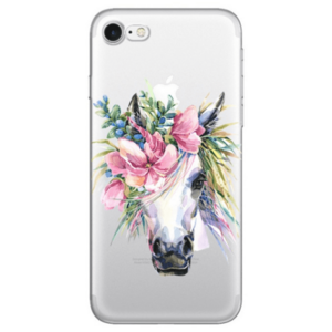 Protectie Spate Lemontti Art Watercolor Unicorn LEMHSP7TWU pentru iPhone 8 / 7 (Multicolor) imagine