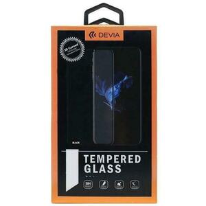 Folie Protectie Sticla Temperata Devia Frame DVFFSTS21BK pentru Samsung Galaxy S21 (Transparent/Negru) imagine