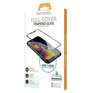 Folie Protectie Sticla Lemontti FullFit LFSTFFIP13PMBK pentru Apple iPhone 13 Pro Max (Transparent/Negru) imagine