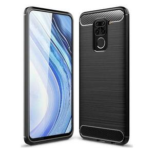 Husa MadHawk Carbon Case pentru Xiaomi Redmi Note 9, Negru imagine