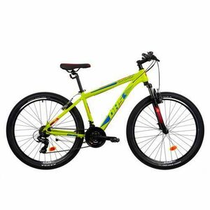 Bicicleta MTB DHS Terrana 2723, S, Roti 27.5inch, Frane V-Brake, 21 viteze (Verde) imagine