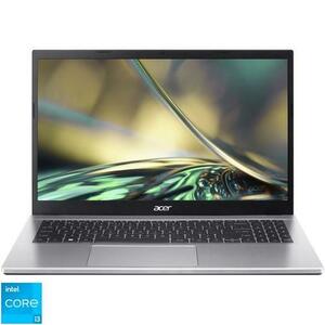 Laptop Acer 15.6'' Aspire 3 A315-59, FHD, Procesor Intel® Core™ i3-1215U (10M Cache, up to 4.40 GHz, with IPU), 8GB DDR4, 512GB SSD, GMA UHD, No OS, Argintiu imagine