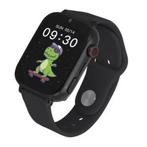 Smartwatch Kids Nice Pro 4G, Apel video, Termometru, Waterproof IP65 (Negru) imagine