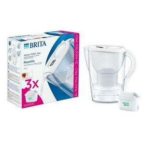 Starter pack BRITA Marella 2.4 L + 3 filtre Maxtra PRO (Alb) imagine