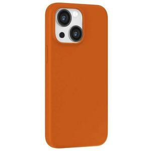 Husa Devia Silicon Nature Series compatibila cu iPhone 15 Plus, Portocaliu imagine