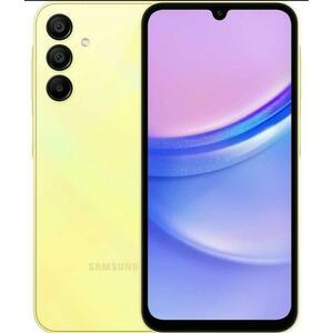 Telefon Mobil Samsung Galaxy A15 5G, Procesor Mediatek Dimensity 6100+ Octa-Core, Super AMOLED Touchscreen 6.5inch, 4GB RAM, 128GB Flash, Camera Tripla 50+5+2MP, Wi-Fi, 5G, Dual Sim, Android (Galben) imagine