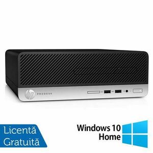 Calculator Sistem PC Refurbished HP ProDesk 400 G6 SFF, Intel Core i5-8400 2.80 - 4.00GHz, 8GB DDR4, 256GB SSD + Windows 10 Home imagine