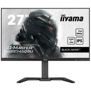 Monitor Gaming IPS LED Iiyama 27inch GB2745QSU-B1, QHD (2560 x 1440), HDMI, DisplayPort, Boxe, Pivot, 100 Hz, 1 ms (Negru) imagine