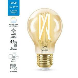 Bec LED inteligent vintage WiZ Filament Whites, Wi-fi, A60, E27, 6.7W (50W), 220-240V, temperatura lumina reglabila (2000K-5000K), 640 lumeni, durata de viata 15.000 de ore, clasa energetica A+, compatibil Google Assistant/Alexa/Siri imagine