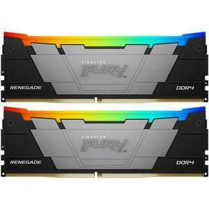 Memorii Kingston FURY Renegade Black RGB 32GB(2x16GB) DDR4 3600MHz CL16 Dual Channel Kit imagine