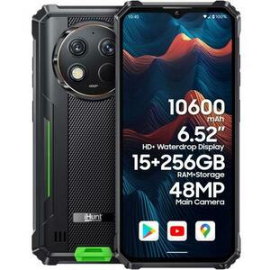 Telefon Mobil iHunt Titan P15000 Ultra, Procesor Unisoc USM9230, Ecran IPS 6.62inch, 8GB RAM, 256GB Flash, Camera Duala 48 + 2 MP, Wi-Fi, 4G, Dual Sim, Android (Negru/Verde) imagine