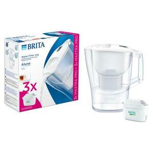 Starter pack BRITA Aluna 2.4 L + 3 filtre Maxtra PRO (Alb) imagine