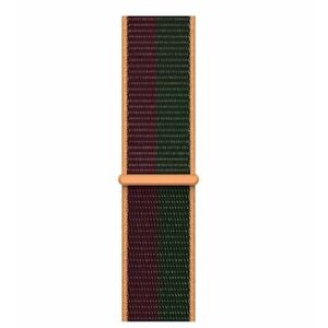 Curea Smartwatch Apple ML323 Sport Loop - Regular pentru Apple Watch 45mm (Visiniu/Verde) imagine