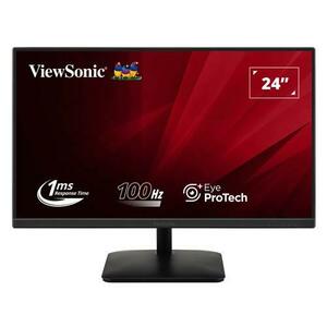 Monitor IPS LED ViewSonic 23.8inch VA2408-MHDB, Full HD (1920 x 1080), VGA, HDMI, DIsplayPort, Boxe, 100 Hz, 1 ms (Negru) imagine