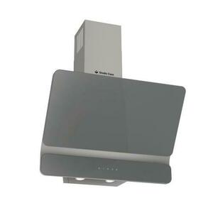 Hota decorativa Studio Casa Dual Plane Grey, 60 cm, 1 Motor Tubo, Putere de absorbtie 400 m3/h, Metal si sticla (Gri) imagine