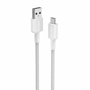 Cablu Anker 322 USB-C la USB-A, 0.9 m (Alb) imagine