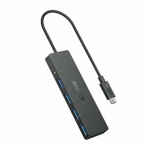 Hub USB Anker USB-C, 4x USB-A, 5Gbps (Negru) imagine