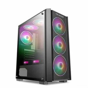 Sistem PC Refurbished GAMING Juggernaut, 8th-Gen Intel® SIX-CORE™ i5-8400 4.00GHz Turbo, 16GB DDR4, 1TB SSD, Radeon RX550 4GB GDDR5 (Negru) imagine