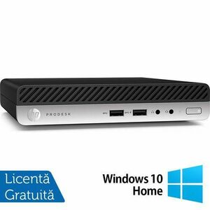 Calculator Sistem PC Refurbished HP ProDesk 400 G5 Mini PC, Intel Core i5-8500T 2.10 - 3.50GHz, 16GB DDR4, 512GB SSD + Windows 10 Home imagine