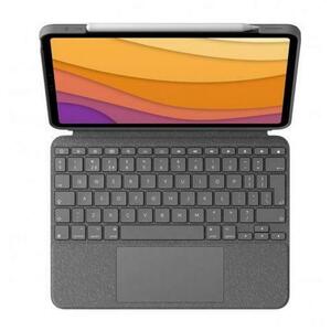 Husa Book Cover cu tastatura Logitech Combo Touch pentru Apple iPad Air (Gen.4 / Gen.5) (Gri) imagine