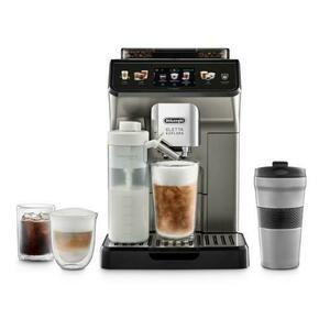 Espressor automat De’Longhi Eletta Explore ECAM 450.86.T, Tehnologie LatteCrema (Hot & Cool), Cold Brew, Rasnita cu tehnologie Bean Adapt, Coffee Link App, 1450 W, 19 bar, 1.8 L (Argintiu inchis) imagine