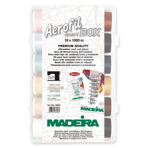 Smartbox 18 papiote ata de cusut Aerofil No.120 Madeira 8063 imagine