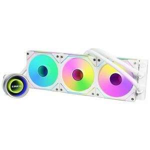 Cooler CPU Lian Li Galahad II 360 Trinity SL-INF, iluminare ARGB, 3x 120mm, 2100 rpm, PWM (Alb) imagine