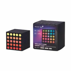 Extensie Lampa de birou LED inteligenta Yeelight Cube Smart Lamp, Matrix, 6.5 W, 2100 mAh, iluminare RGB, Wireless (Negru) imagine