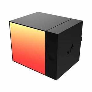 Lampa de birou LED inteligenta Yeelight Cube Smart Lamp, Panel, 6.5 W, 2100 mAh, iluminare RGB, Wireless (Negru) imagine