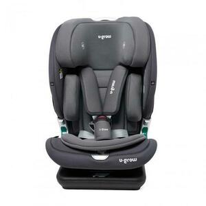 Scaun auto I-size U-Grow Goldfix Pro, isofix, 76-150 cm (9-36 kg), boxa bluetooth, Gri imagine