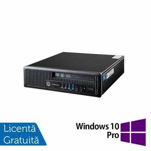 Calculator Sistem PC Refurbished HP EliteDesk 800 G1 USDT, Intel Core i5-4570S 2.90GHz, 8GB DDR3, 256GB SSD + Windows 10 Pro imagine