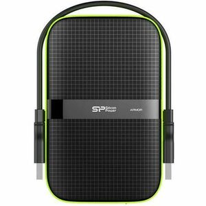 HDD Extern Silicon Power Armor A60, 5TB, 2.5inch, USB 3.0, (Negru/Verde) imagine