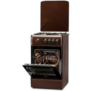 Aragaz LDK 5060 DARK BROWN RMV LPG, 4 Arzatoare (Maro) imagine