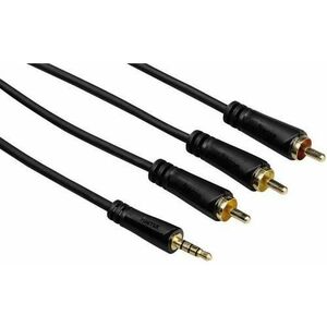 Cablu Hama 122161, Jack 3.5 mm - 3 RCA, 1.5 m (Negru) imagine