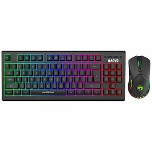 Kit gaming Tastatura si Mouse Wireless Marvo KW516 imagine