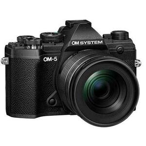 Kit Aparat foto Mirrorless Olympus OM-5, 20.4MP, 4K + obiectiv M.Zuiko Digital 14-150mm F4-5.6 II (Negru) imagine