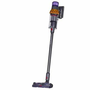 Aspirator vertical Dyson V15 Detect Absolute 2023, 660 W, 0.7 L, Autonomie 60 min (Gri/Galben) imagine