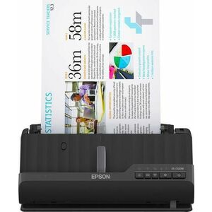 Scanner EPSON WorkForce ES-C320W, A4, 600dpi, 30ppm, ADF, USB, Wireless (Negru) imagine