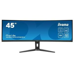 Monitor VA LED Iiyama 44.5inch XCB4594DQSN-B1, DQHD (5120 x 1440), HDMI, DisplayPort, Ecran curbat, Boxe, 165 Hz, 0.8 ms (Negru) imagine