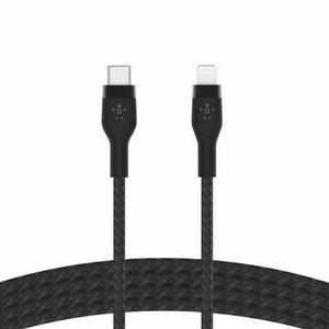 Cablu Belkin BOOST CHARGE PRO Flex USB-C catre LTG, Silicon impletit, 3M, Negru imagine