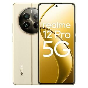 Telefon Mobil Realme 12 Pro, Procesor Qualcomm SM6450 Snapdragon 6 Gen 1 Octa-Core, AMOLED 6.7inch, 12GB RAM, 256GB Flash, Camera Tripla 50 + 32 + 8 MP, Wi-Fi, 5G, Dual SIM, Android (Bej) imagine