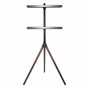 Stand TV Techly ICA-TR50, 32 - 65 inch, Negru/Maro imagine