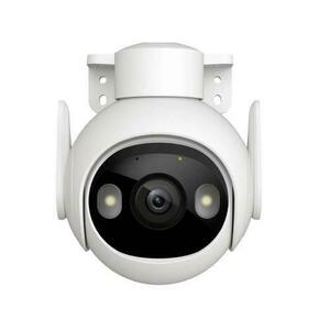 Camera supraveghere wireless WiFi PT IMOU Active Deterrence Cruiser 2, 5 MP, 3.6 mm, lumina alba 30 m, sirena, spotlight, microfon, difuzor (Alb) imagine