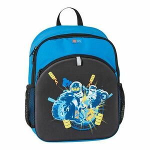 Rucsac LEGO M-Line, cu buzunar frontal, design City Race (Negru) imagine