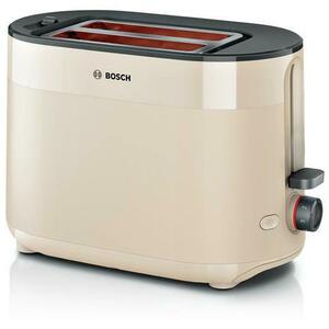 Prajitor de paine Bosch TAT2M127 MyMoment, 950 W, 2 felii, oprire automata, Bej imagine