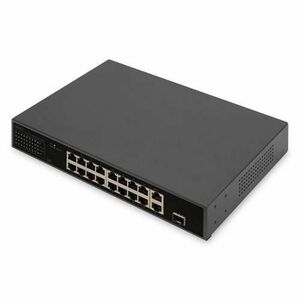 Switch Digitus DN-95355, 16 Porturi Gigabit, PoE (Negru) imagine