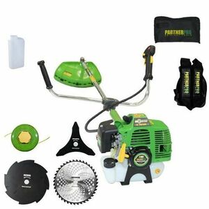 Motocoasa Partner Pro DX52E, Motor 2 timpi, 5.5 CP, 5200 W, Benzina + Ham Dublu (Verde) imagine