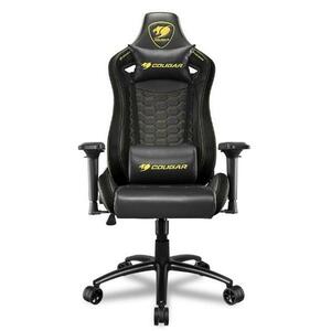 Scaun Gaming Cougar Outrider S Royal, Greutate maxima 120 kg, Cotiere ajustabile 4D (Negru/Galben) imagine