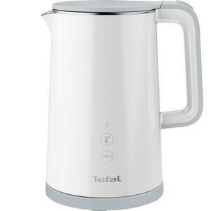 Fierbator Tefal Sense KO693110, 1800W, capacitate 1.5L, ecran digital, 5 trepte de temperatura, baza rotativa, interior inox, alb imagine