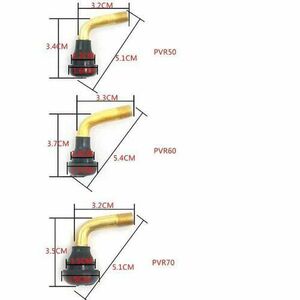 Valva tubeless curbata 70 mm pentru trotineta electrica imagine